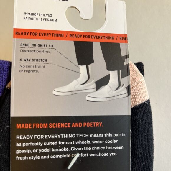 Pair of Thieves Men's Crew Socks Shoe Size 6-12 Pack Of Three Pairs 72% Cotton - Picture 5 of 8